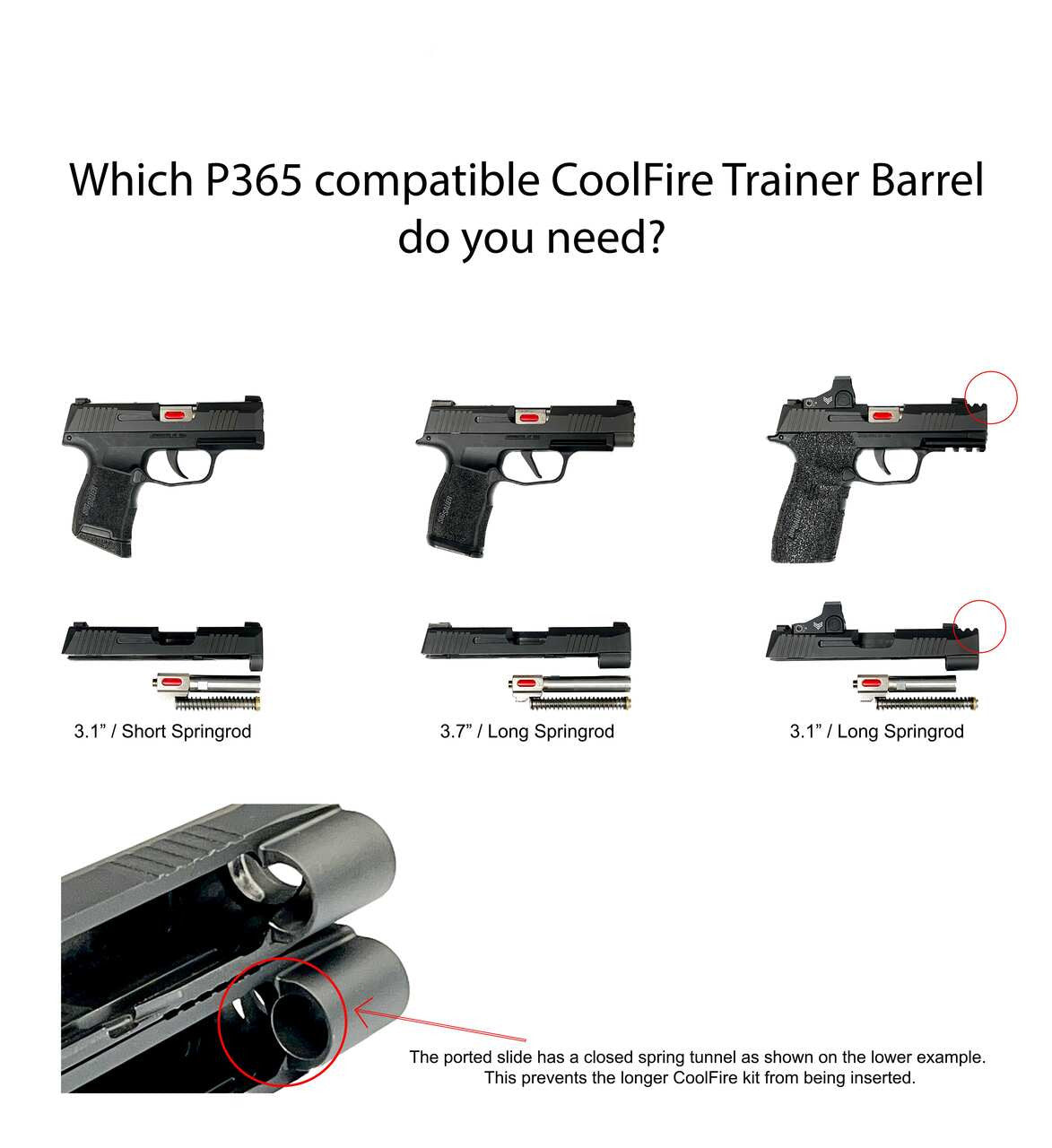 Sig Sauer P365 (9mm) CoolFire Trainer Barrel